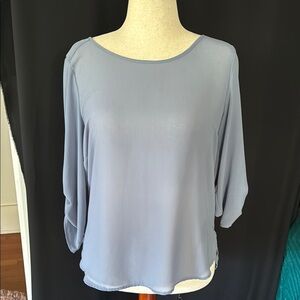 Pleione Elegant Blue Women's Top, Large